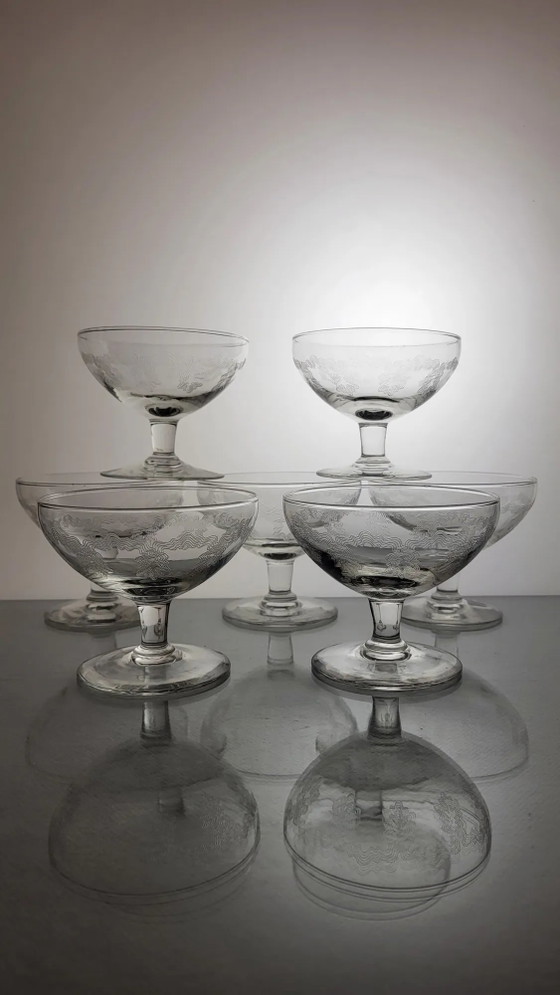Lot de 7 flûtes à champagne en cristal – Verres et carafes, Crystal, Glass (photo 7 of 7)