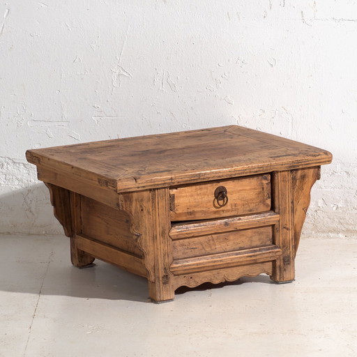 Shanxi kangtafel in iepenhout met lade – China, circa 1930