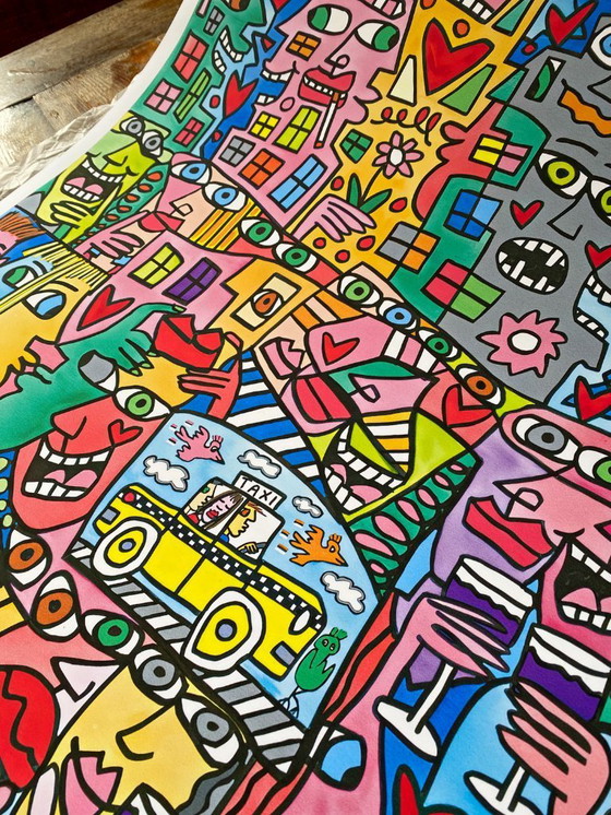 Image 1 of James Rizzi „Das Beste aus dem Leben machen“ – Poster 70 x 100 cm