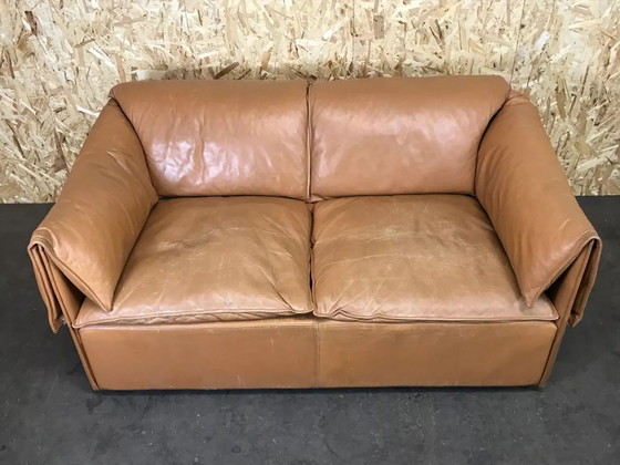 Image 1 of 70er Jahre Sofa 2er Ledersofa Niels Bendtsen Lotus for N. Eilersen Danish Design