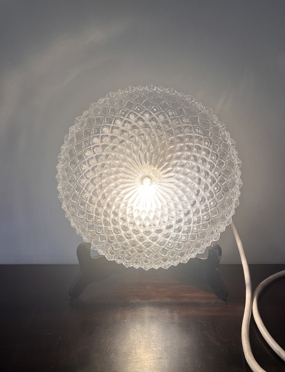 Image 1 of Vintage Ceiling Lamp Pineapple Relief Solid