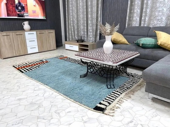 Tappeto tessuto a mano 200x300 cm, lana, multicolore, Marocco – Tappeti, Wool, Mid Century Modern (photo 5 of 9)