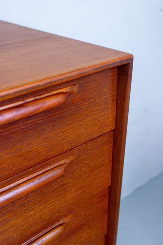 Image 1 of Credenza vintage in teak di Heinrich Riestenpatt, cassettiera danese