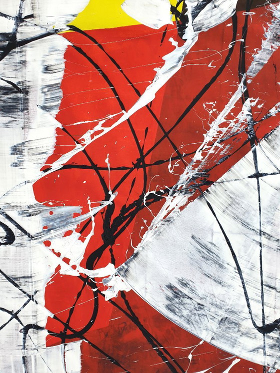 Jürgen Angeler - Rode Bloem - XXL – Schilderijen & Tekeningen, Canvas (photo 16 of 20)