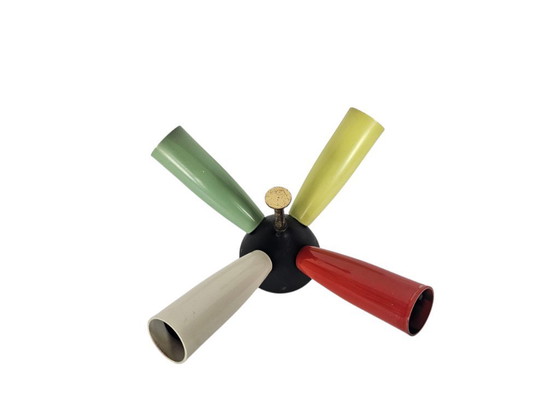 Image 1 of Lámpara de techo Sputnik Spider de 3 brazos, mediados de siglo, Alemania, años 50