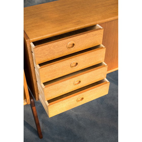 Image 1 of Vintage Rival teak wall unit by John Texmon for Blindheim Møbelfabrikk, Norway 1960