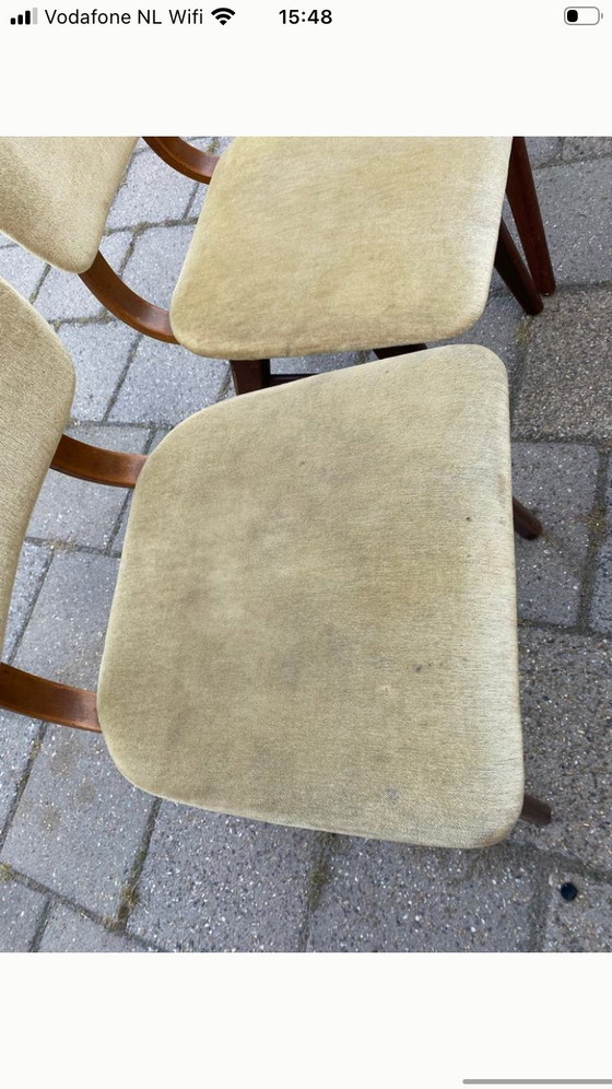 Image 1 of Set van 4 vintage jaren 60 stoelen 