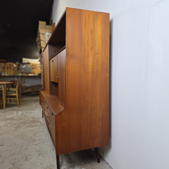 Image 1 of Louis van Teeffelen, Wébé vintage jaren 60 teak highboard