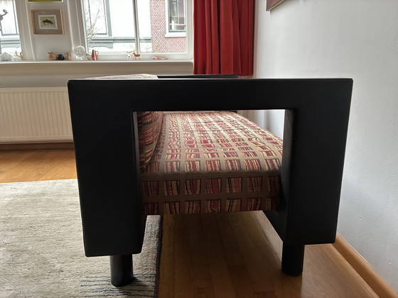 Image 1 of De Sede DS 4220/02 Novecento 2 posti design Congresso nero/strappi Rubelli