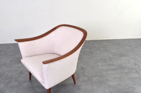 Image 1 of Fauteuils norvégiens en teck du Mid Century par Fredrik A. Kayser pour Vatne Lenestolfabrikk, 1960, ensemble de 2
