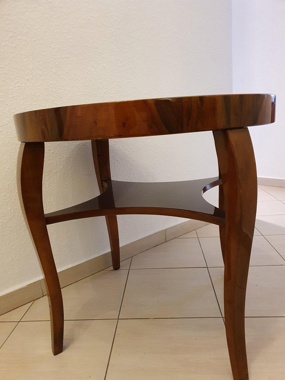 Tavolino rotondo Art Déco dipinto a mano, anni '30 – Tavolini, Art Deco (photo 6 of 6)