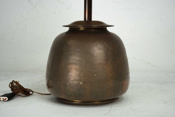 Image 1 of Mid-Century Modern Italian Brass Table Lamp – 1960s Vintage