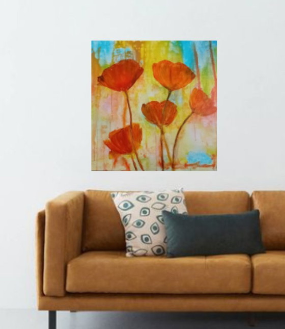 Image 1 of Poppy painting