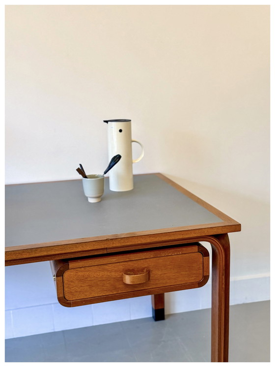 Image 1 of Grande scrivania vintage Magnus Olesen di Rud Thygesen e Johnny Sorensen, Danimarca, anni '70 