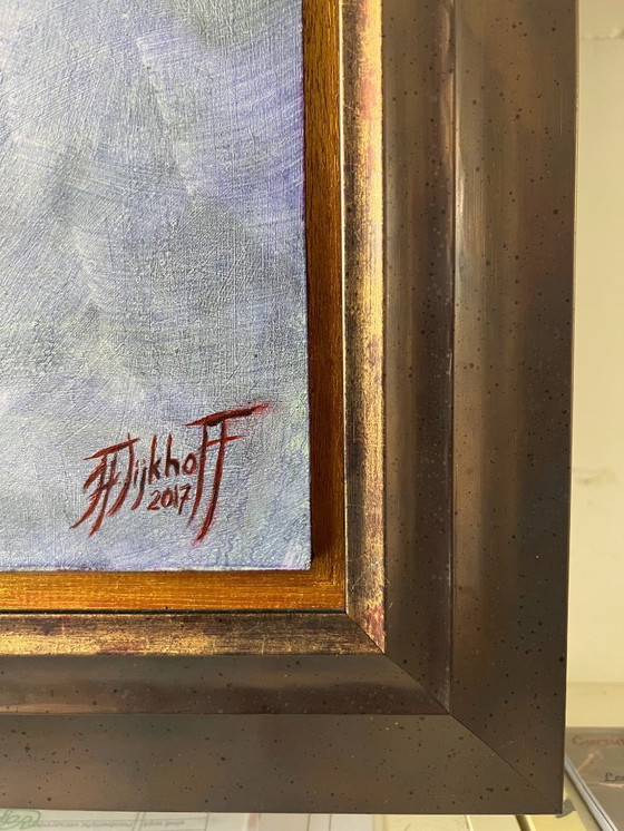 Image 1 of Óleo original sobre tabla, bellamente enmarcado