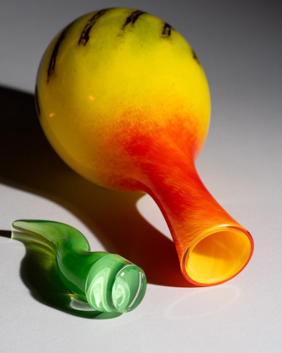 Image 1 of Rosenthal Studio Line « Kontiki » Nanny Still (1993) Carafe H37cm et coffret avec couvercle
