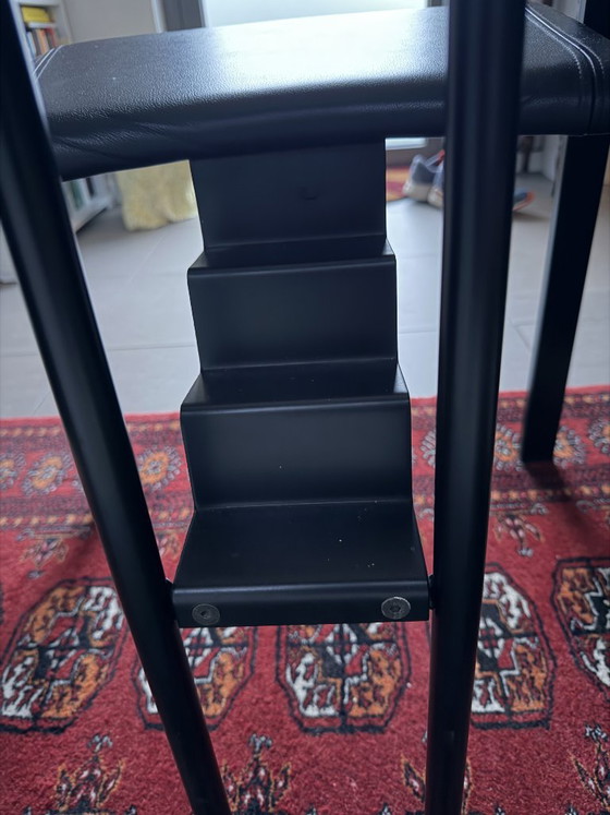 Trix Chair, K.F. Förster - Postmodern, Memphis – KFF, Dining chairs, Leather, Metal (photo 7 of 10)