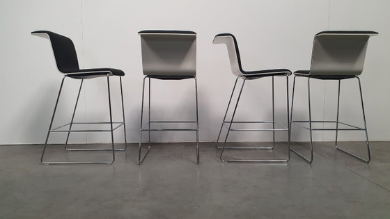 Image 1 of 4x Bulo Tab barkrukken design Alain Berteau + extra zitting