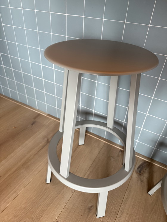 Image 1 of Tabouret de bar HAY Revolver - gris bas x 4