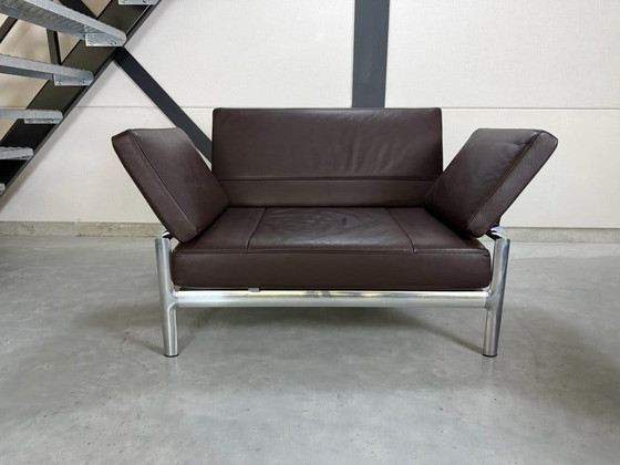 Poltrona Jori Metropole - pelle marrone scuro – Poltrone, polished steel (photo 3 of 11)