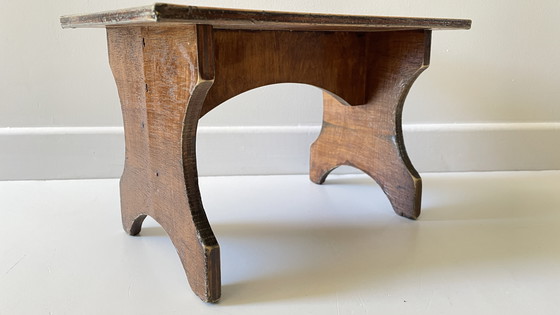 Image 1 of Vintage houten krukje