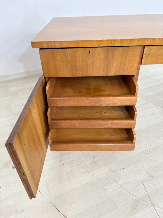Image 1 of Art Deco desk / Vintage desk / 1928 desk / Walnut office desk