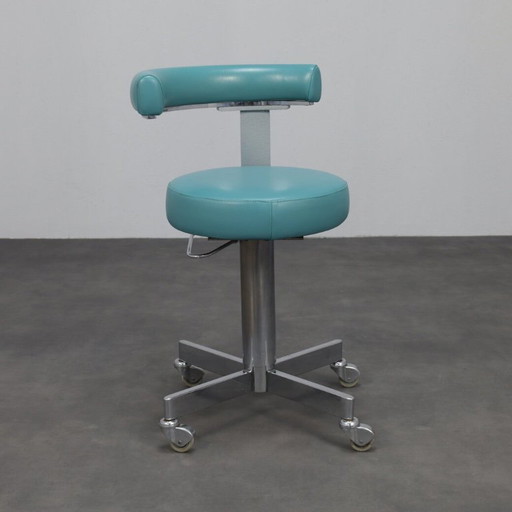 Tabouret d'architecte ou de studio – Design pivotant réglable, années 1970
