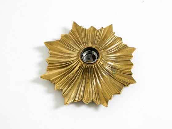 Image 1 of Lampade da parete o da soffitto in bronzo con design a stella spaziale anni '60
