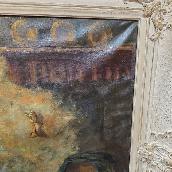 Image 1 of Ölgemälde „Mutter mit Kindern“, J. Braun, Mitte des 20. Jahrhunderts