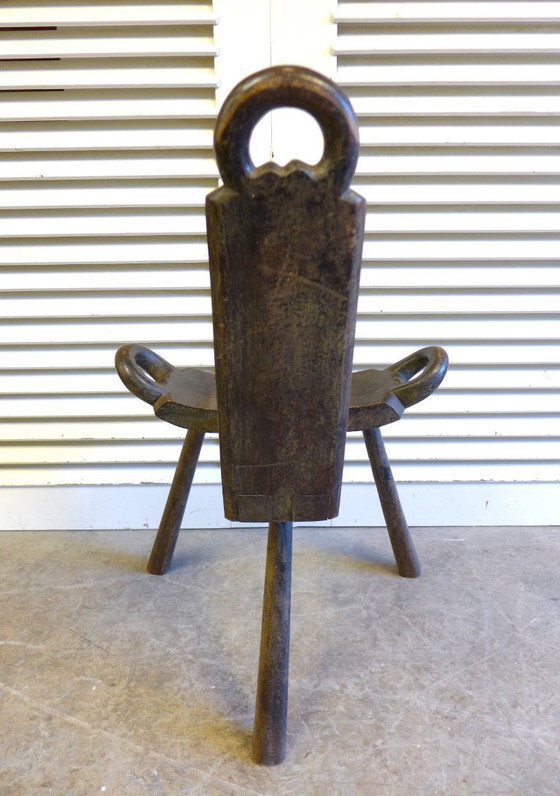 Image 1 of Wunderschönes Set aus 2 brutalistischen Stuhlhockern