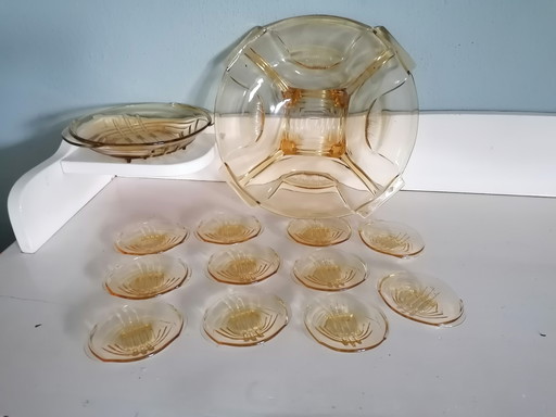 Art Deco Glass Set