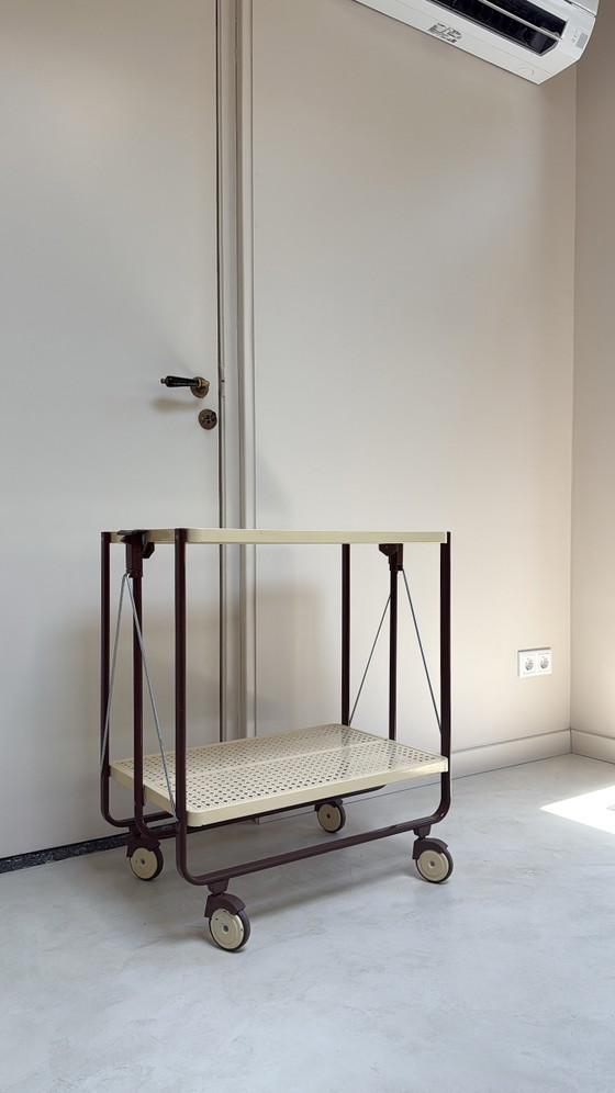 Image 1 of Carrello vintage in metallo con ruote in plastica di FRZ metallwarenfabrik