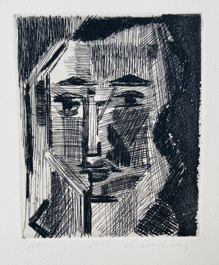 Jack Chambrin - Portrait vintage - Gravure
