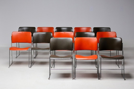 Image 1 of L'iconica sedia 40/4 di David Rowland, prodotta da OF USA.