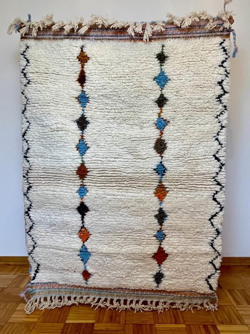 Azilal tapijt, gemaakt in Marokko, traditioneel handgemaakt, authentiek, 150/250 cm – Alberto Bazzani