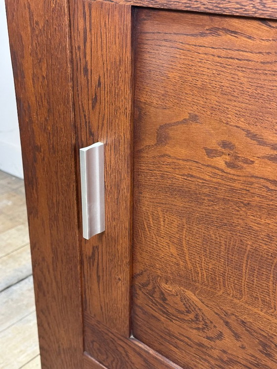 Image 1 of Brutalist sideboard in solid oak, 1990s