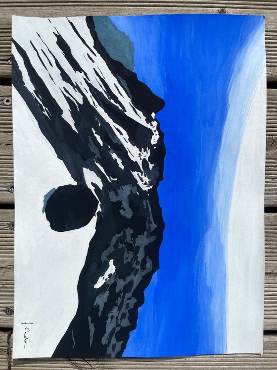 Guazzo su carta naturale da 250 g. Dimensioni 40x30 cm. – Dipinti e disegni, Paper (photo 5 of 5)