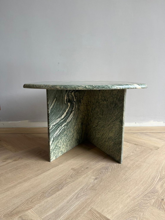Image 1 of Roche Bobais cippolino marble side coffee table