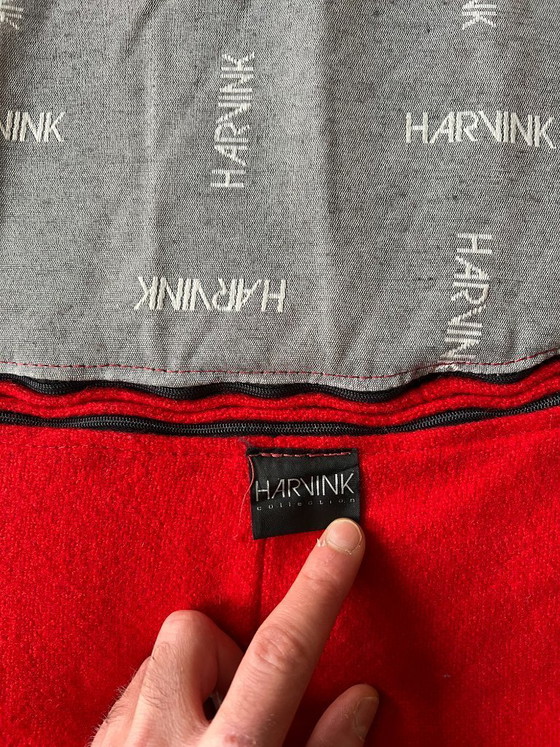 Image 1 of Set van 2 Harvink Design fauteuils – rood en blauw – Nederlands postmodernisme