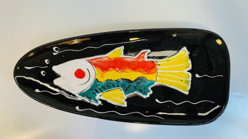 XL PLATE Niderviller earthenware factory France VINTAGE