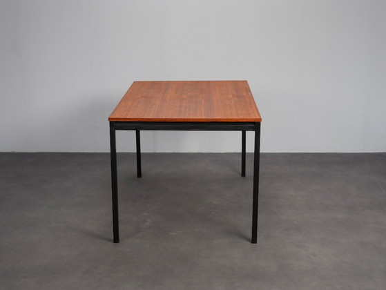 Extendable Dining Table Model 3707 by Gispen, Netherlands, 1960s – Metal, Wood (photo 4 of 8)
