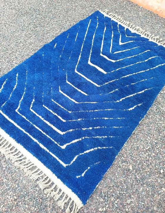 Handgemaakt traditioneel puur wollen vloerkleed 2/3 m – Accupunto, Vloerkleden en tapijten, Wool (photo 3 of 6)