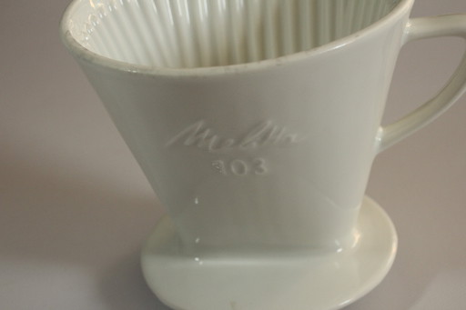 1950S Grand filtre à café en porcelaine Melitta 103 (3 trous) - Vintage