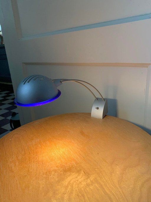 Foco de pared IKEA Gruva – plateado/azul, con embalaje original