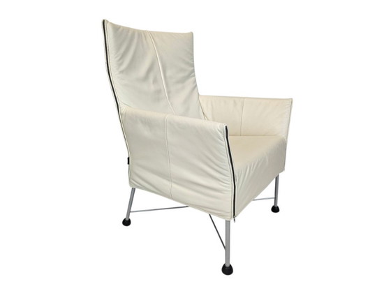 Image 1 of Montis - diseño Gerard van den Berg - modelo Chaplin - Piel - crema/blanco -.