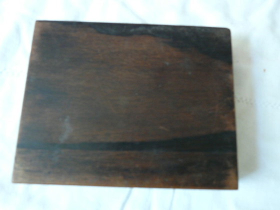 Image 1 of scatola in cromo e palissandro