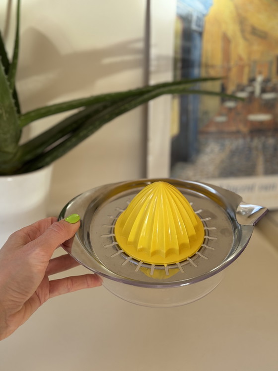 Image 1 of Vintage Citrus Press Stainless Steel & Fresh Yellow Ikea Spritta