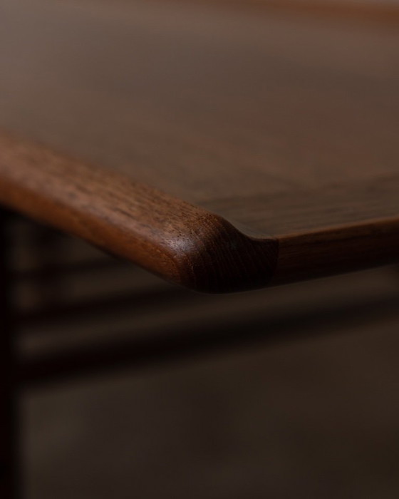 Image 1 of Deense teak salontafel van Grete Jalk met lattenrek, jaren 60