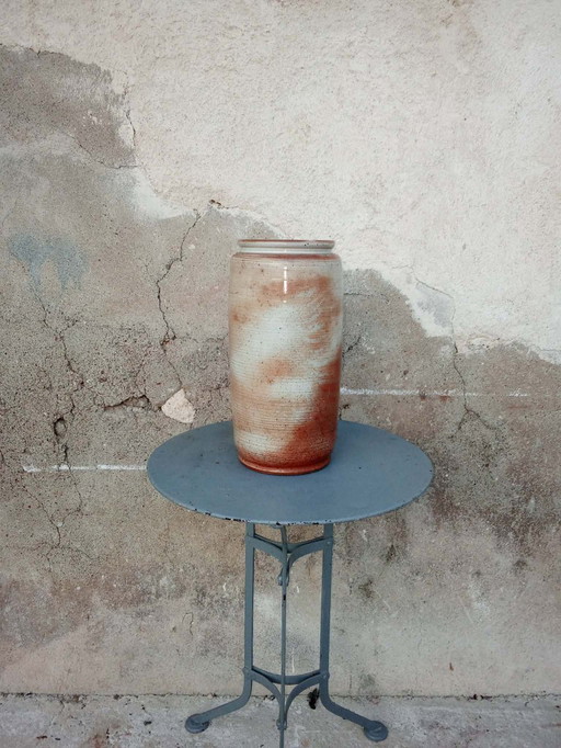 Große Steinzeugvase – signiert „Grès du Marais France“