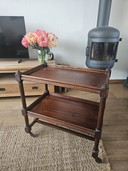 Unique Art Deco tea trolley from furniture factory 't Woonhuys Amsterdam, ca. 1920
